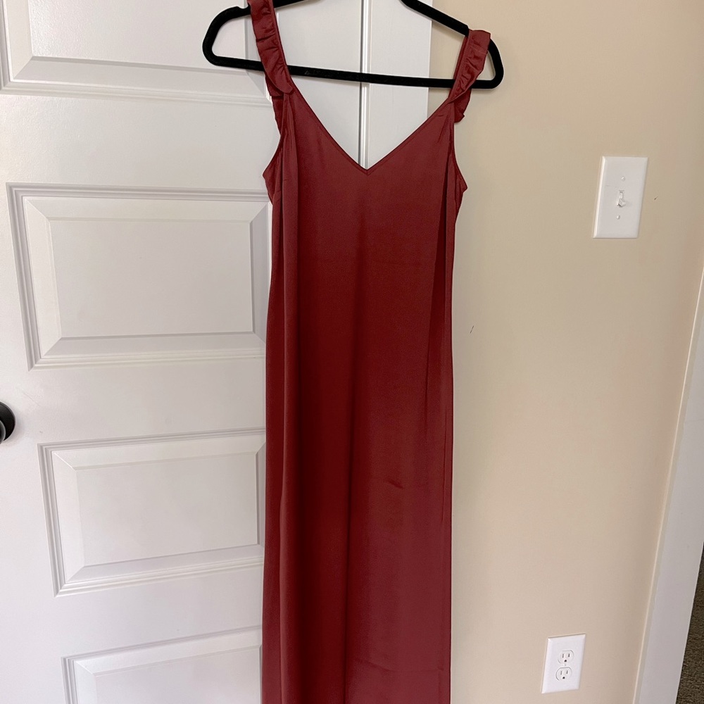 Silky full length dress